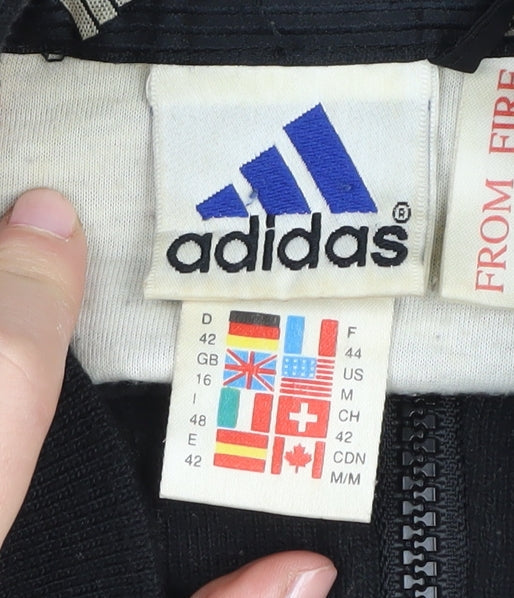 adidas Men's Black Windbreaker Jacket M