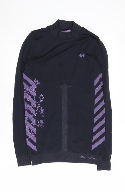 Helly Hansen Women's Black Mock Neck Pullover Top L