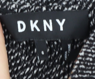 DKNY Women's Sleeveless Black Tunic Blouse - Size 6