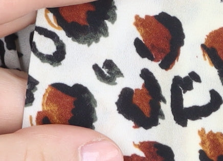 DKNY Women's Multicoloured Animal Print Blouse S