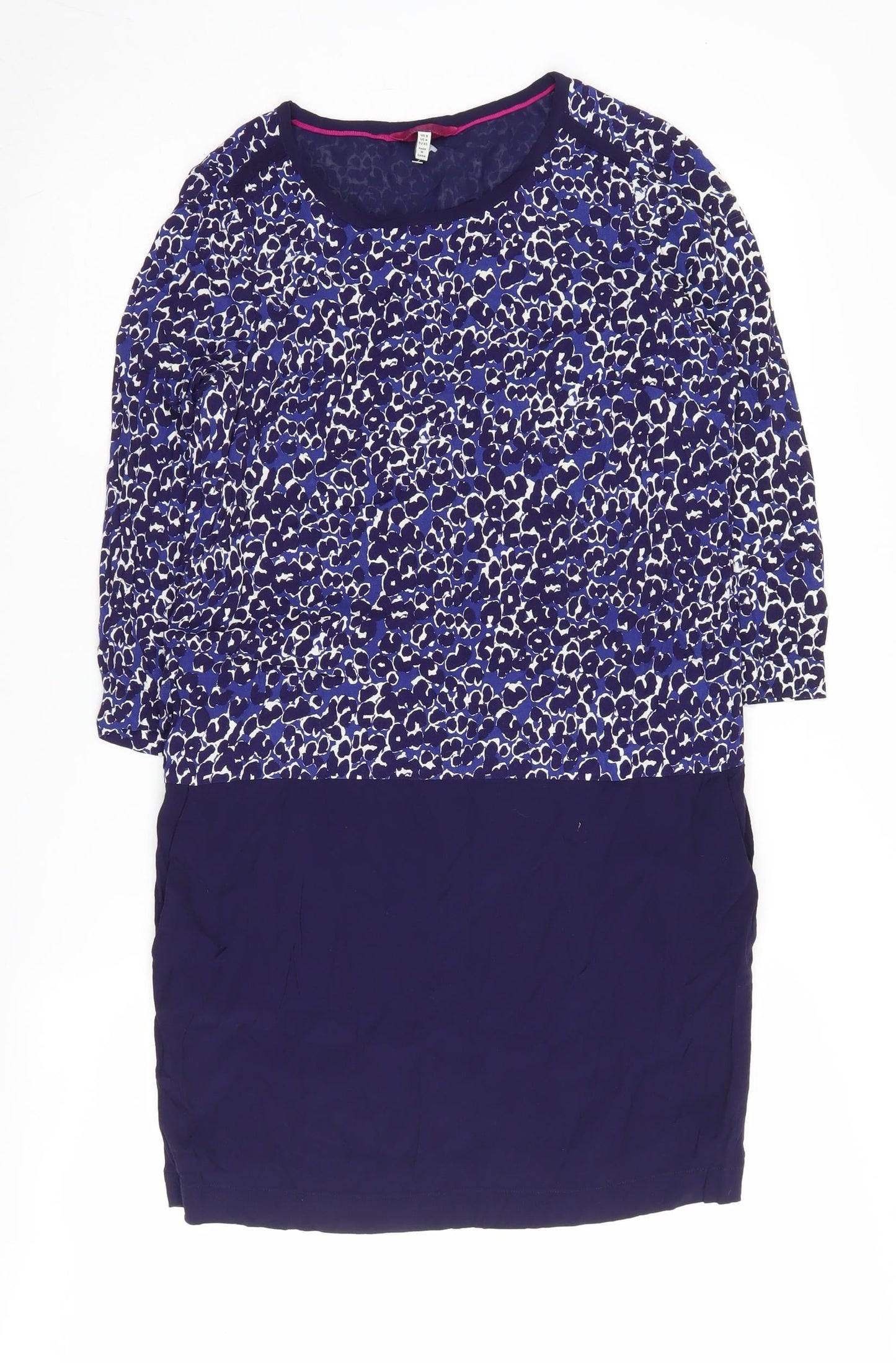 Joules Women's Multicoloured Animal Print Shift Dress, Size 8