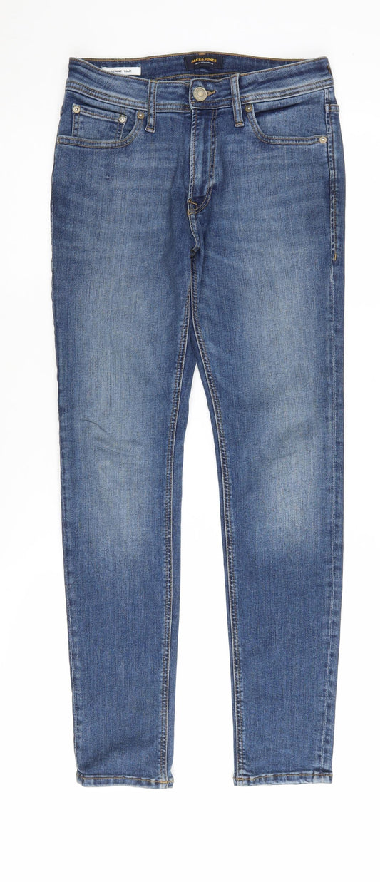 Jack & Jones Men's Blue Skinny Jeans Size 28