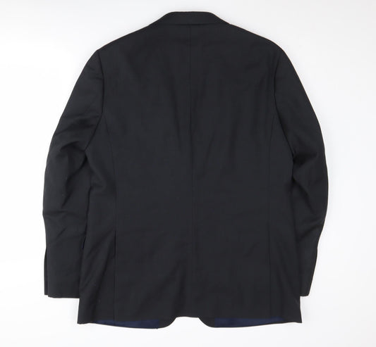 Austin Reed Men's Black 42R Blazer Jacket Classic Fit