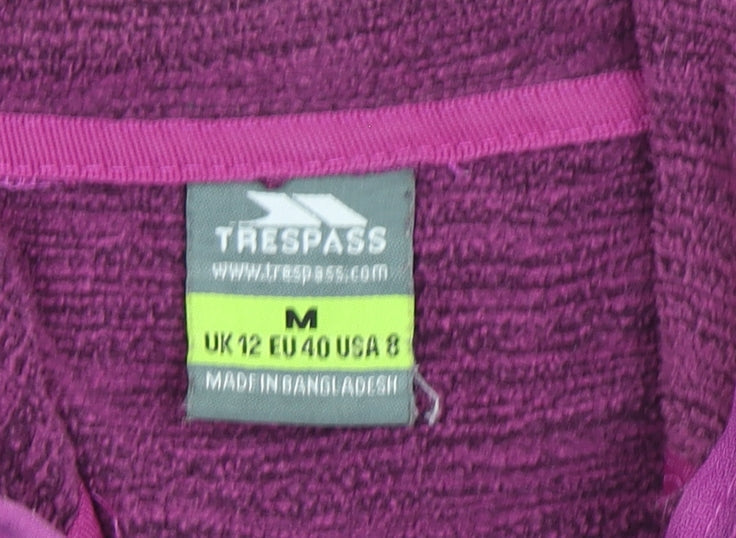 Trespass Women's Purple Full Zip Hoodie Size M