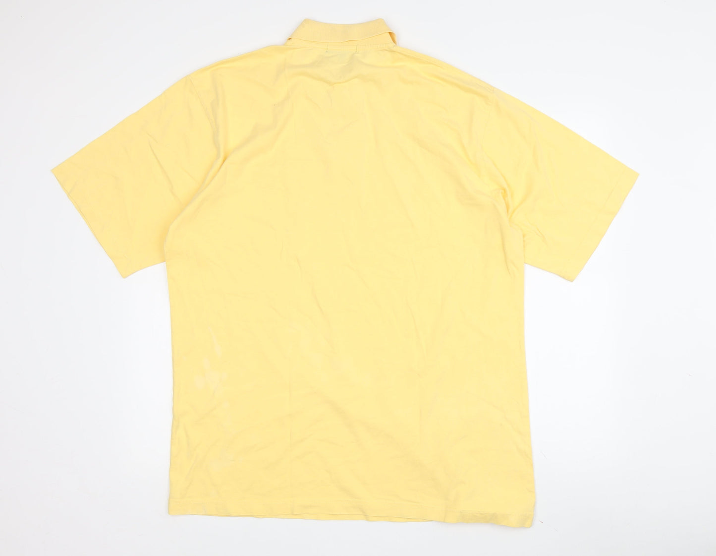 BOSS Men's Yellow XL Polo Shirt, Short Sleeve Casual Wear