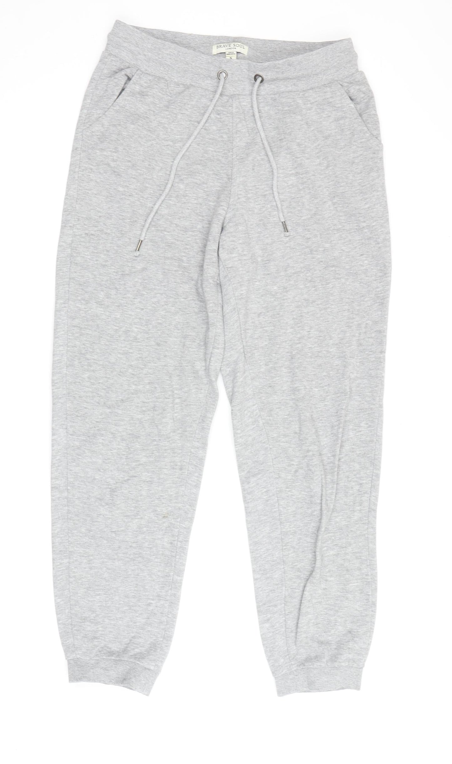 Brave Soul Men's Grey Jogger Trousers Size S