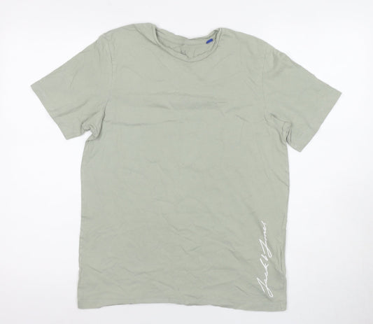 Jack & Jones Boys Green Cotton Basic T-Shirt 16Y