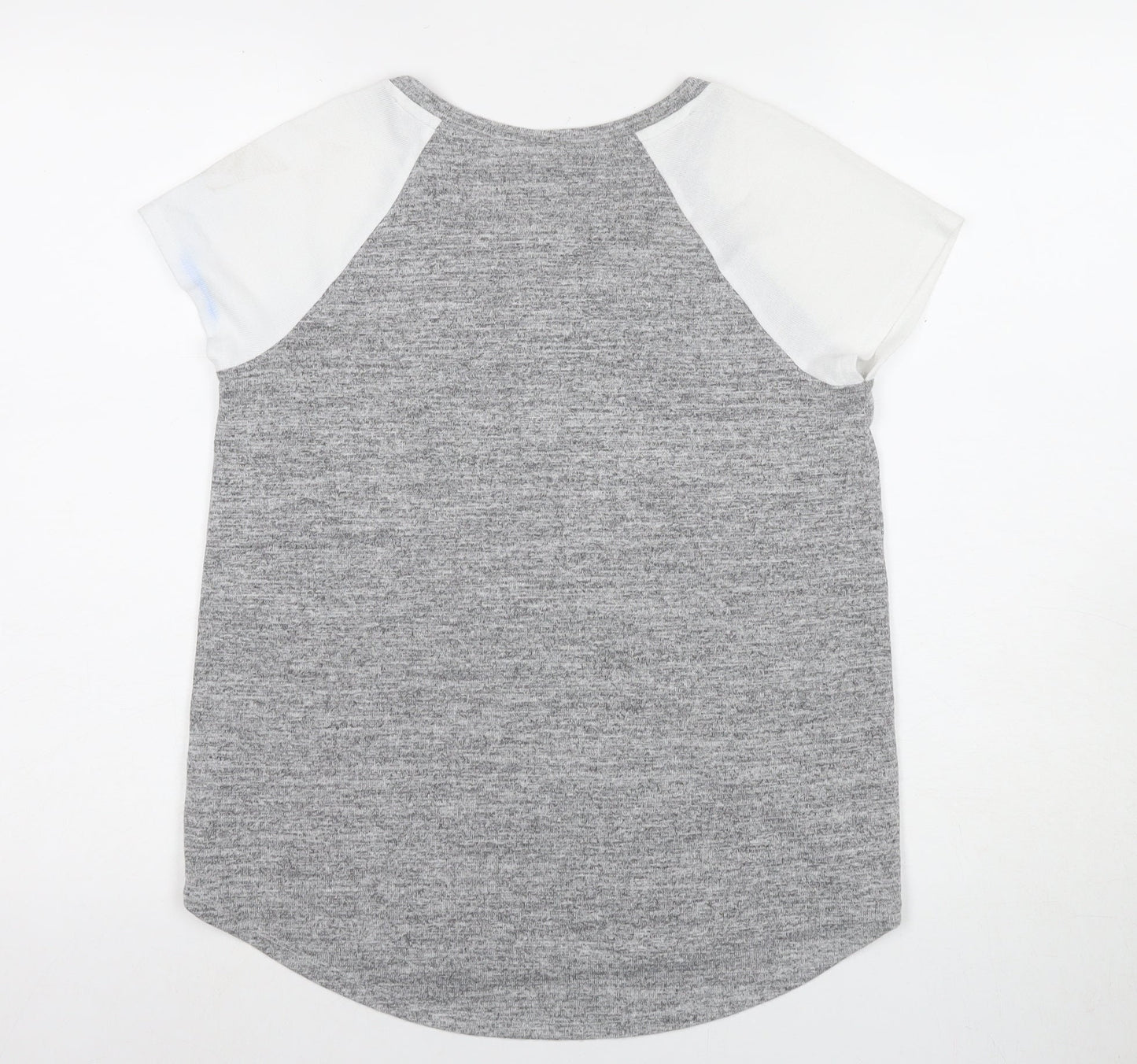 Gap Women's Grey Jersey T-Shirt, Size S, Casual Crew Neck