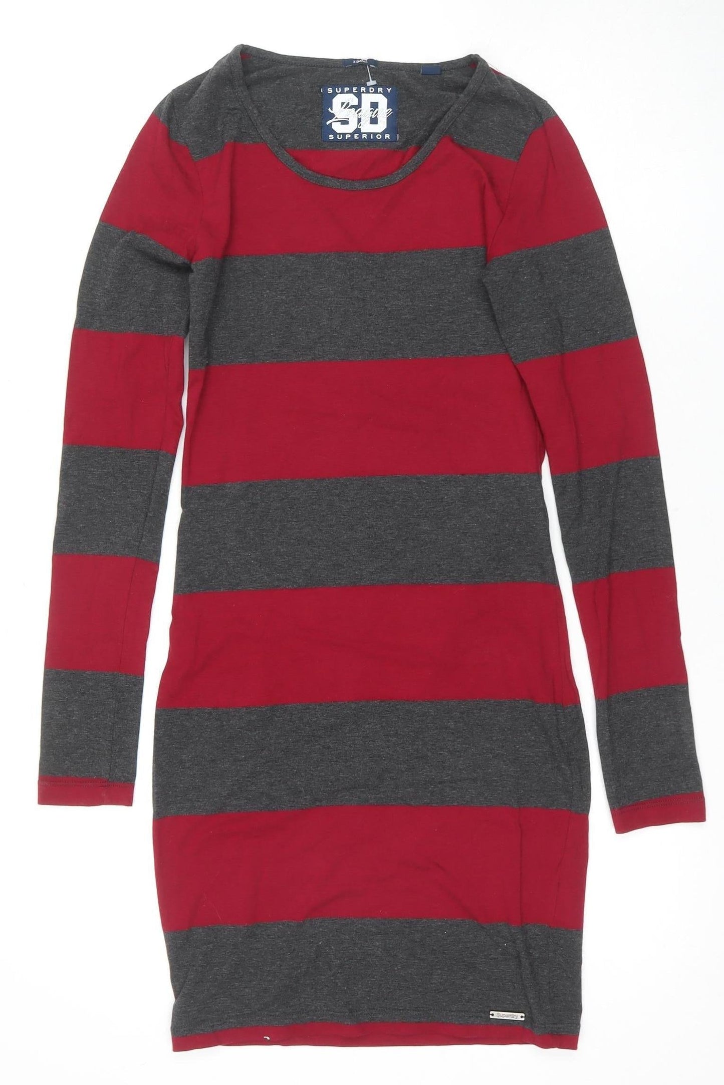 Superdry Women's Multicoloured XS Striped T-Shirt Dress