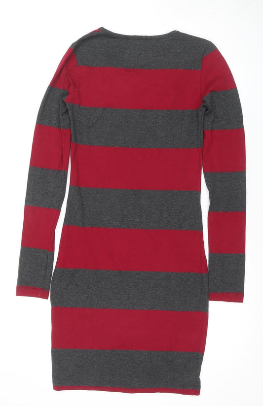 Superdry Women's Multicoloured XS Striped T-Shirt Dress