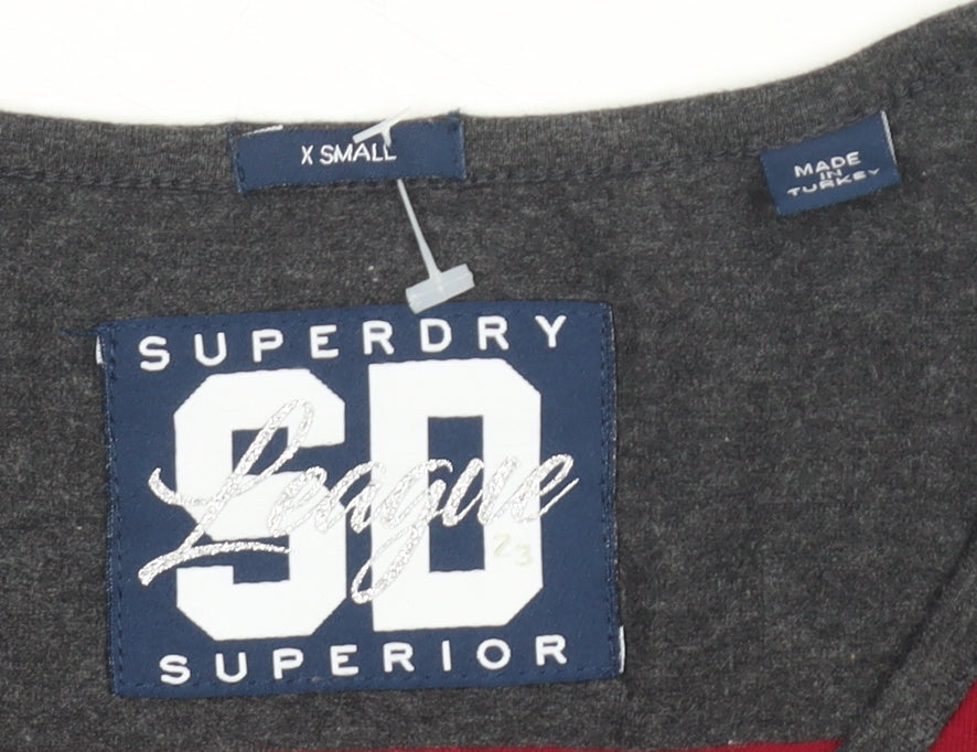 Superdry Women's Multicoloured XS Striped T-Shirt Dress