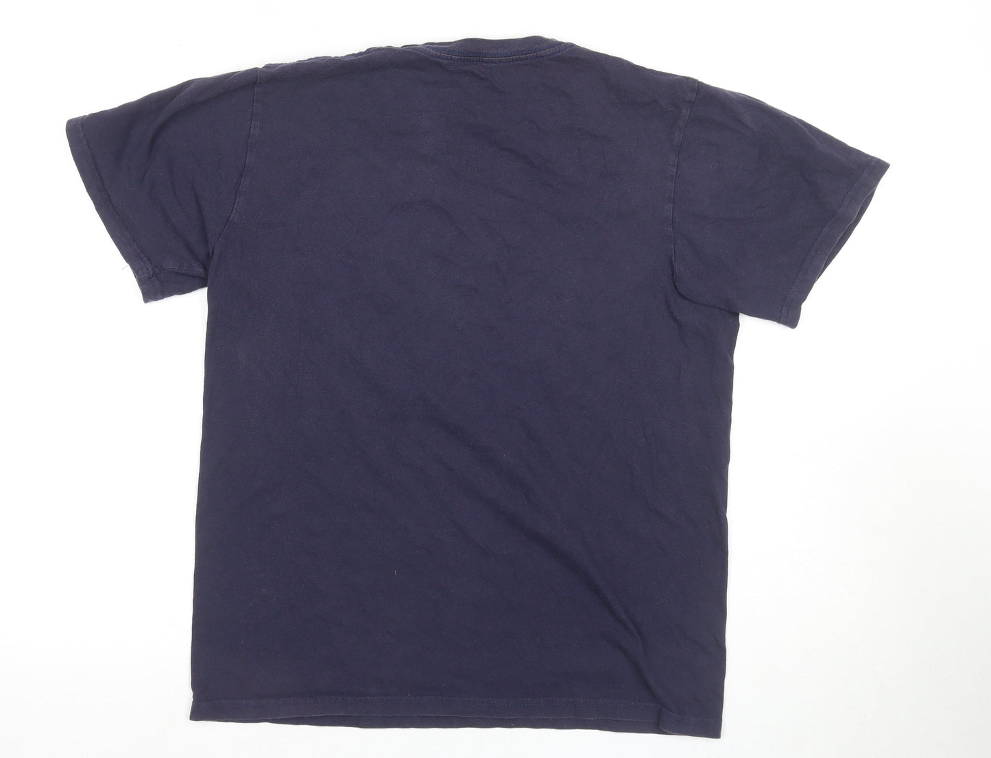 Hard Rock Blue Men's T-Shirt M Music Graphic Logo Print