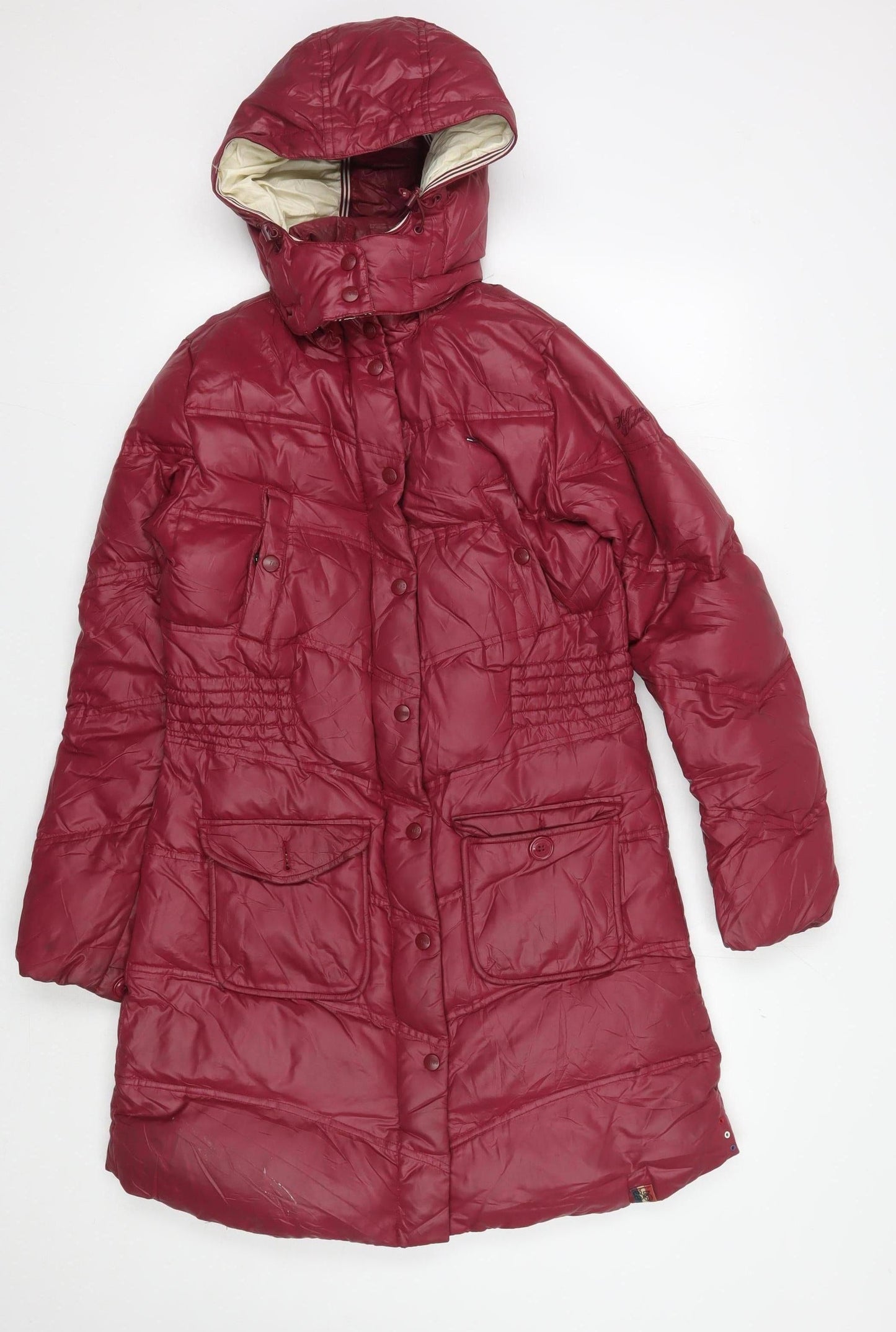 Hilfiger Denim Women's Red Puffer Jacket Size S