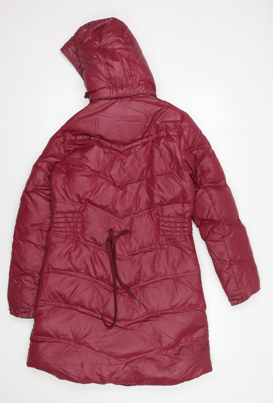 Hilfiger Denim Women's Red Puffer Jacket Size S