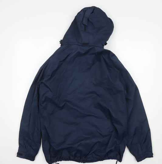 Hi Gear Women's Blue Anorak Jacket Size 14 Hooded Waterproof