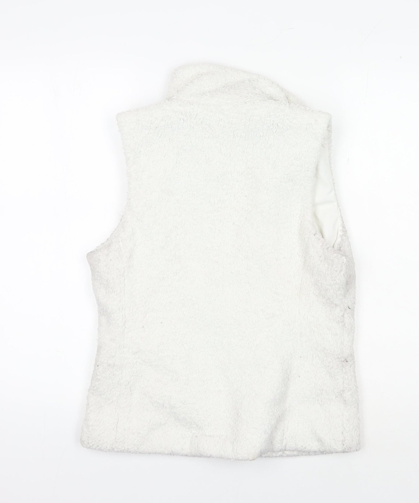Patagonia Women's White Fleece Waistcoat M Outdoor