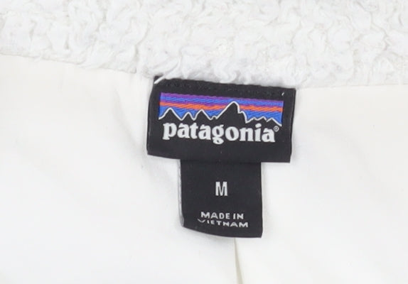 Patagonia Women's White Fleece Waistcoat M Outdoor