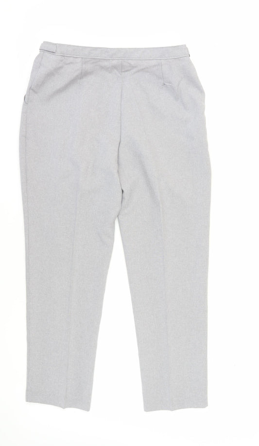 Damart Women's Grey Pleated Trousers Size 16