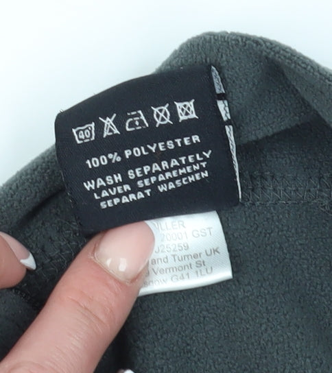 Unisex Adults UK M Regular Trespass Grey 1/4 Zip Sweatshirt
