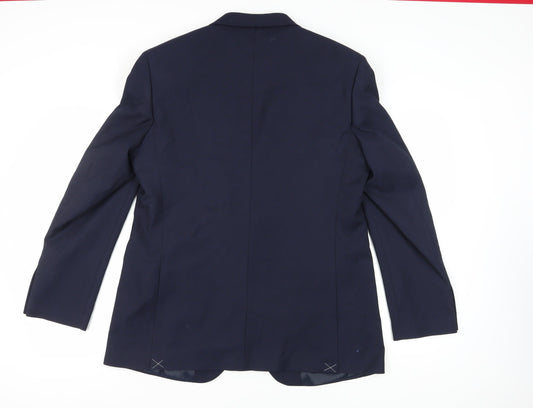 Marks and Spencer Men's Blue 44L Formal Blazer Jacket