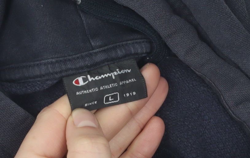 Champion Men's Black Pullover Hoodie Size L