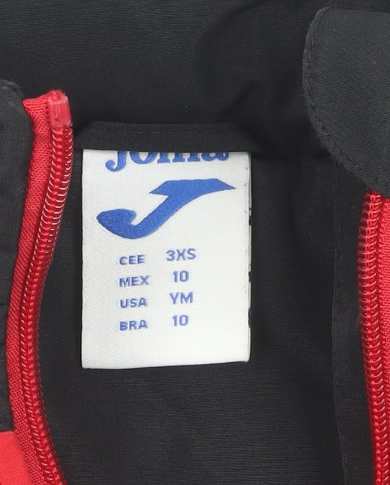 Joma Boys Black Parka Jacket 3XS
