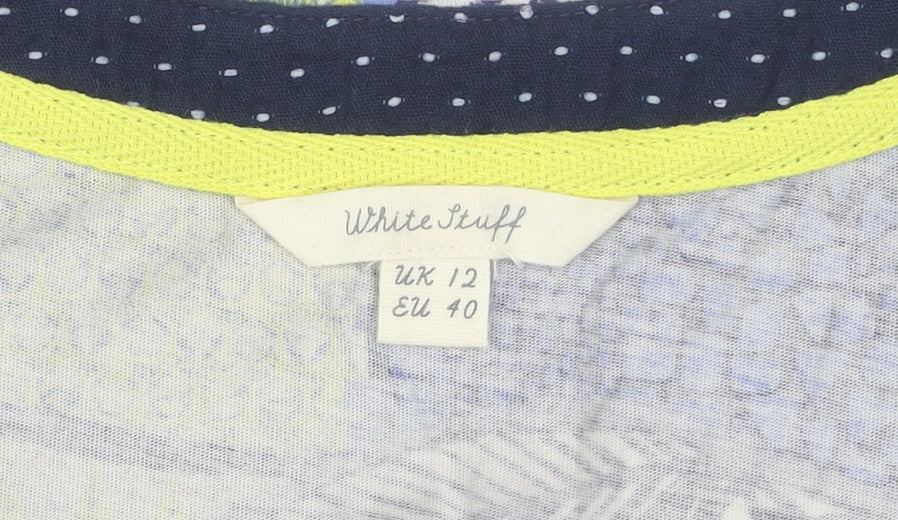 White Stuff Women's Multicoloured Patchwork Dress, Size 12