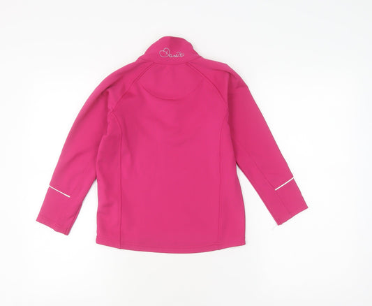Dare 2b Girls Pink Hoodie, Size 7-8, Lightweight Fleece Jacket