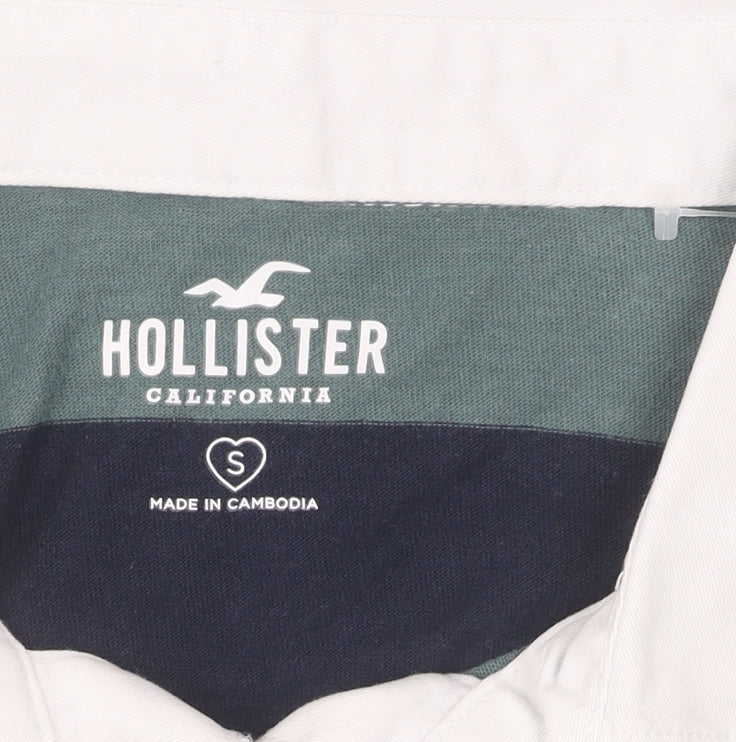 Hollister Women's Multicoloured Cropped Polo, Size S