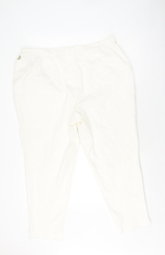 Gardeur Women's Ivory Comfortable Trousers, Size 24