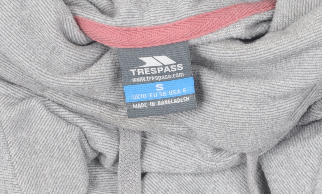 Trespass Grey Women's Hoodie, Size S, Lightweight, Hooded