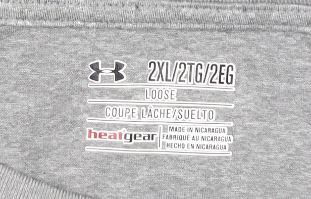 Under Armour Men's Grey 2XL Short Sleeve T-Shirt