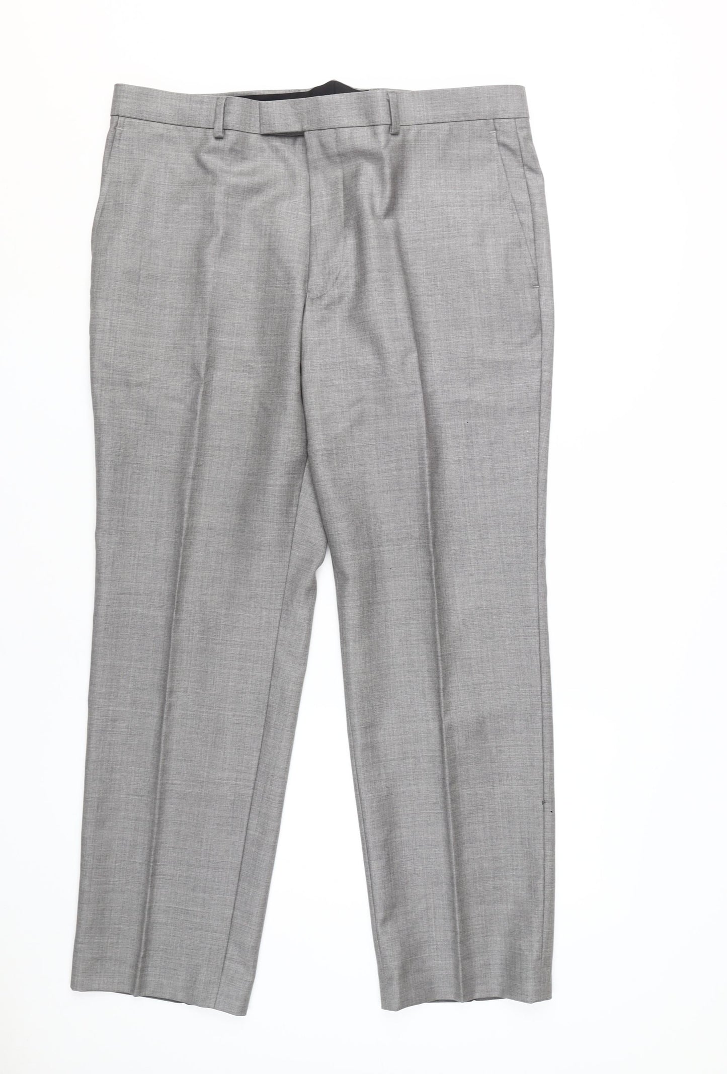 Austin Reed Men's Grey Wool Dress Pants 38S