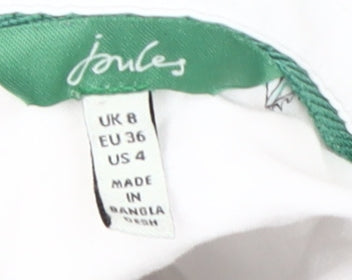 Joules Women's White Button-Up Shirt, Size 8