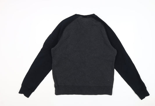 Nike Men's Grey Logo Sweatshirt M Pullover Stylish