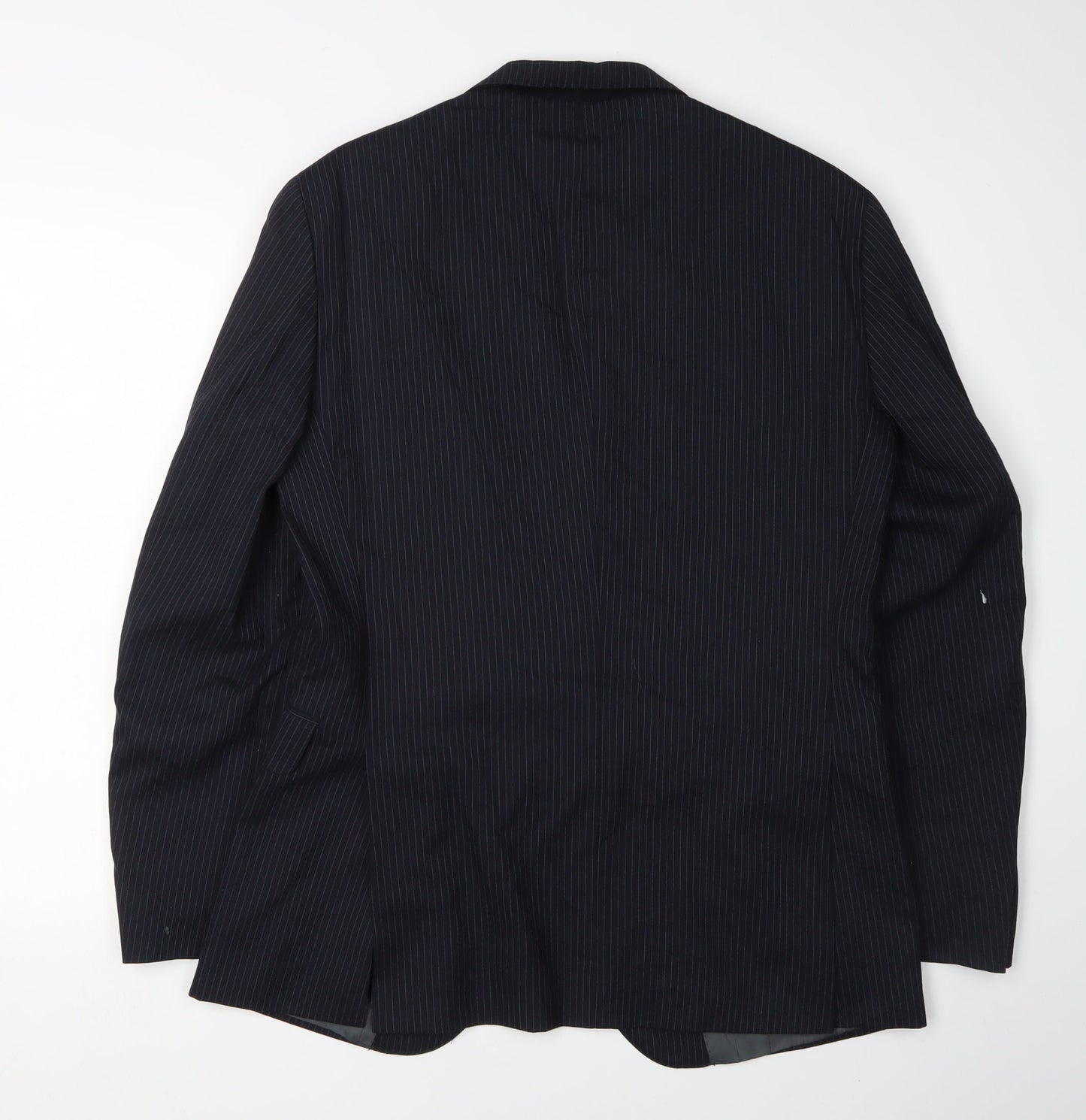 Calvin Klein Men's Blue Striped Blazer Size 48