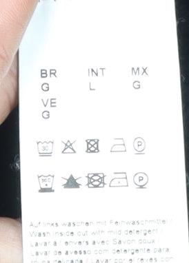 BOSS Men's Black Sweatshirt L Pullover Logo 1/4 Zip