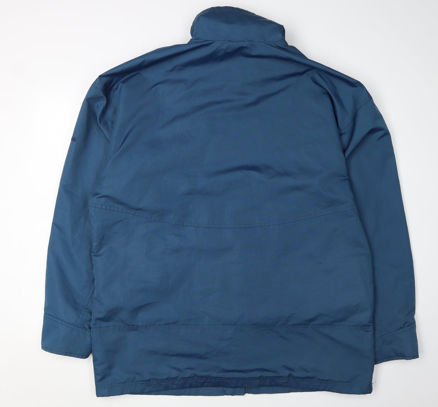 Adidas Men's Blue Basic Jacket, M, Mid-Length, Casual