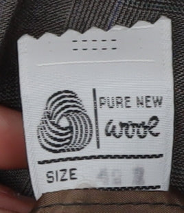 DAKS Men's Grey Check Blazer Jacket 48