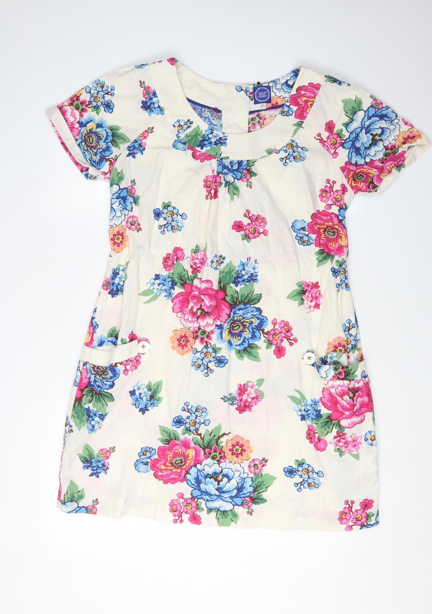 Joules Women's Floral Dress Size 12 Multicoloured