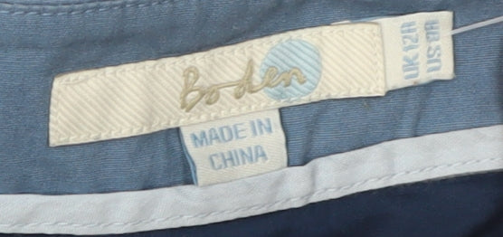 Boden Women's Blue Geometric Skirt Size 8