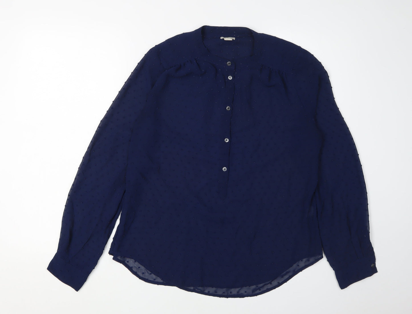 J.Crew Women's Blue Long Sleeve Blouse Size S