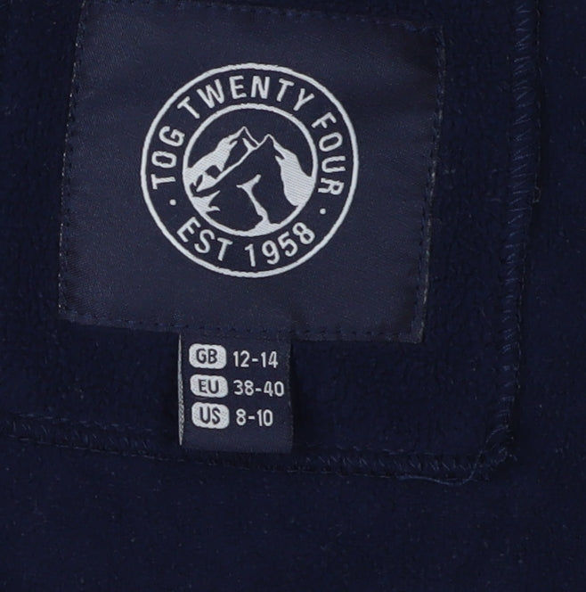 TOG Twenty Four Women's Blue Fleece Jacket Size M