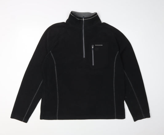 Craghoppers Men's Black 1/2 Zip Pullover Sweatshirt M