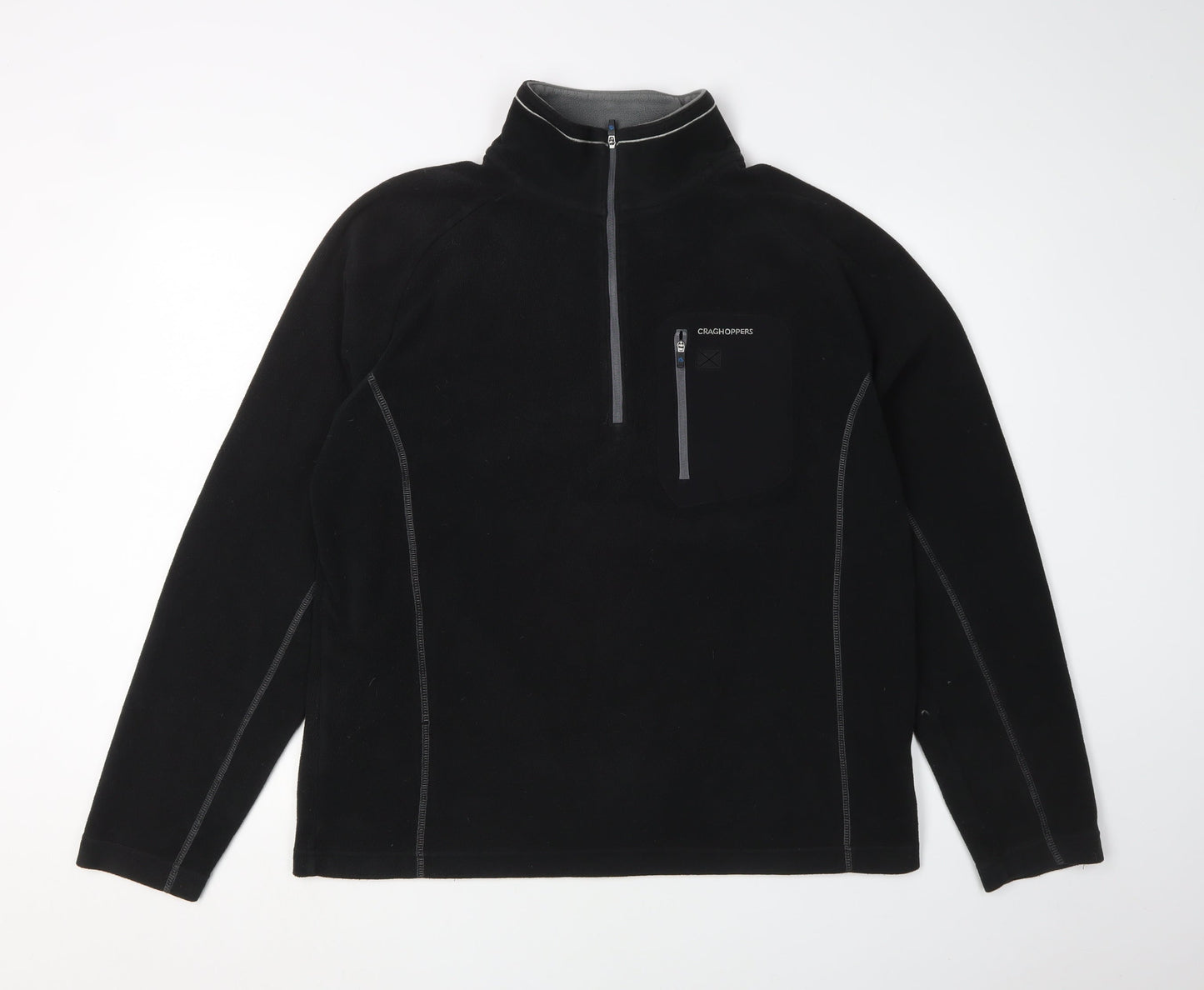 Craghoppers Men's Black 1/2 Zip Pullover Sweatshirt M