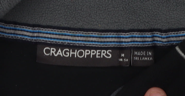 Craghoppers Men's Black 1/2 Zip Pullover Sweatshirt M