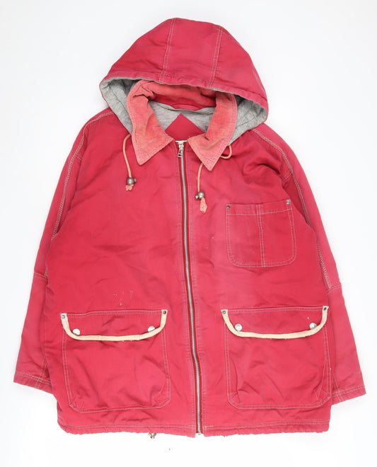 Additional front view of Dorothy Perkins Women's Red Parka Jacket, size 12