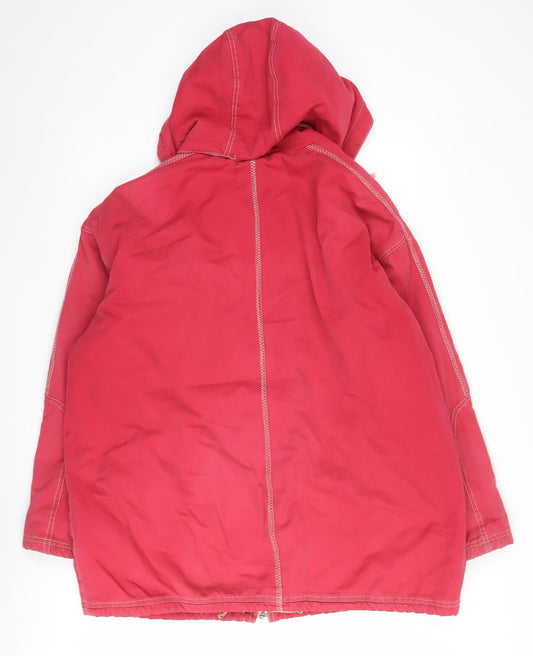 Dorothy Perkins Women's Red Parka Jacket Size 12