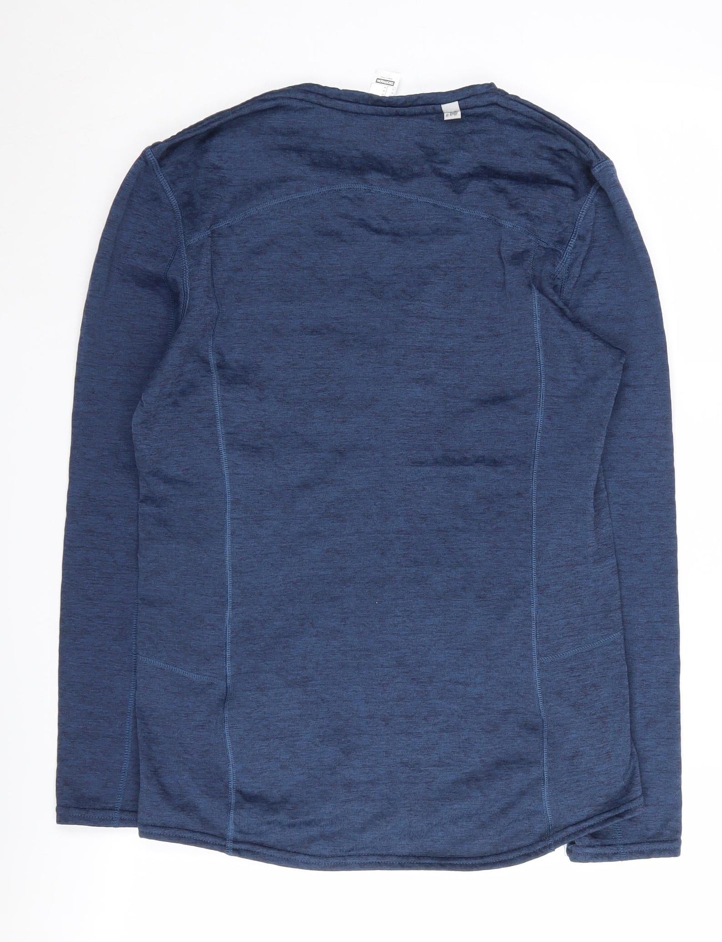 Decathlon Men's Blue Gym Long Sleeve T-Shirt, Size M