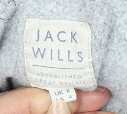 Jack Wills Women's Grey Pullover Hoodie Size 8
